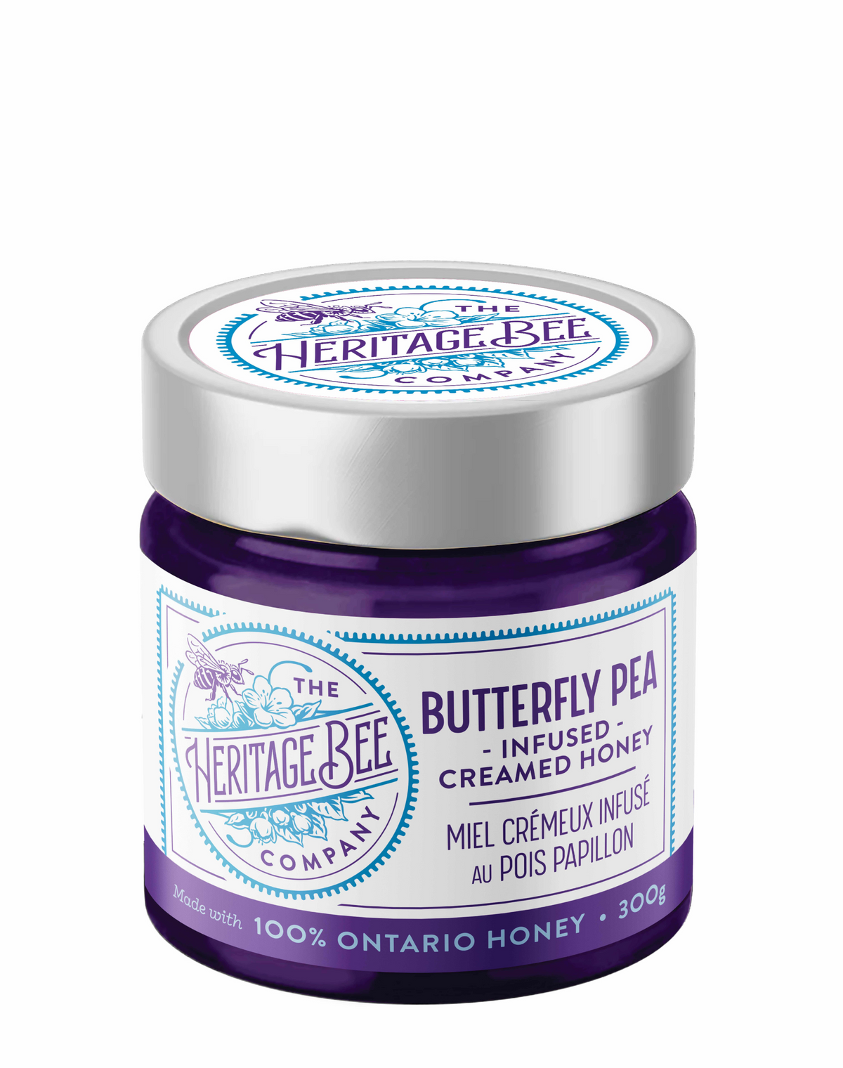 Butterfly Pea Creamed Honey