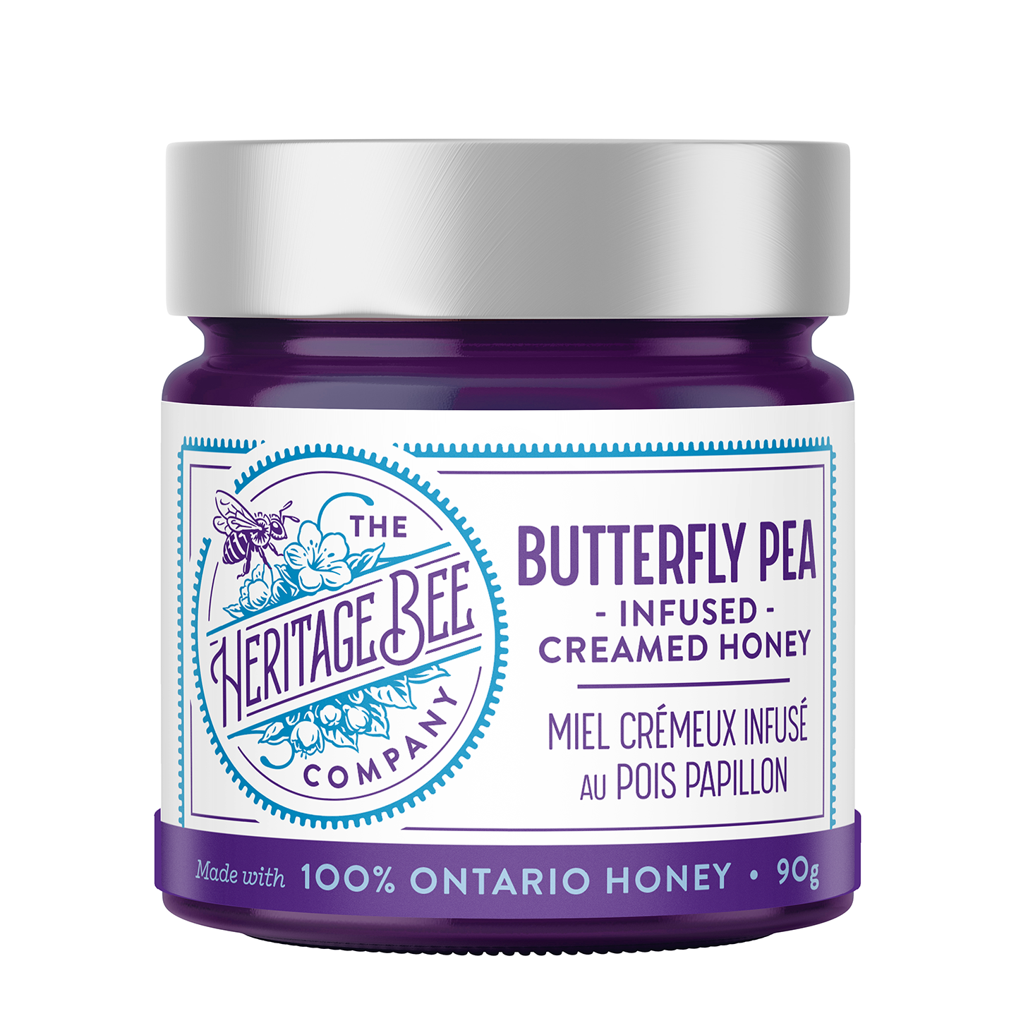 Butterfly Pea Creamed Honey