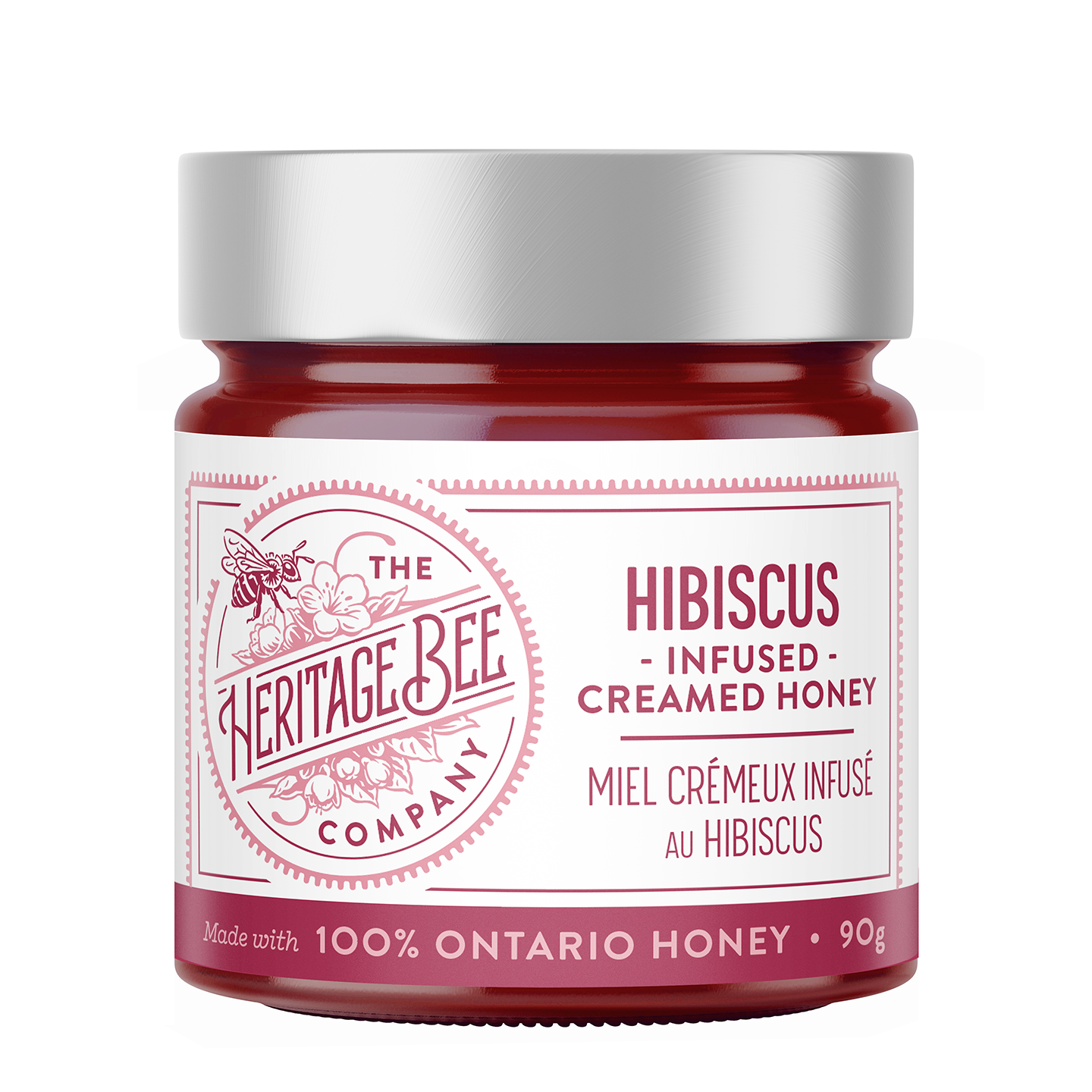 Hibiscus Creamed Honey