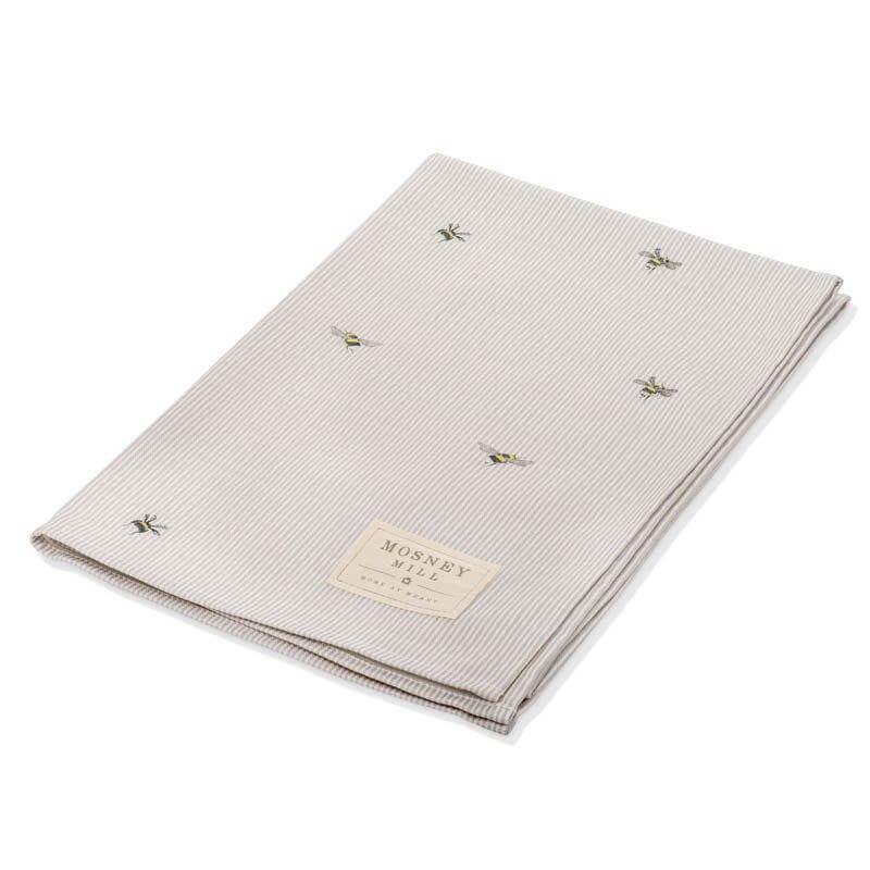 Tea Towel - Bee & Stripe by Mosney Mill - Heritage Bee Co.