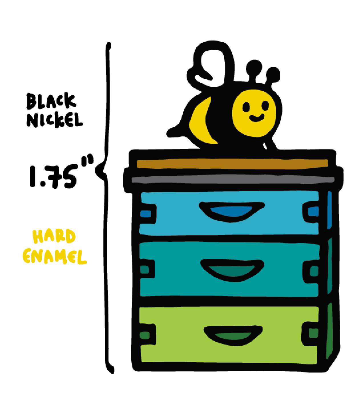 Lapel Pin - Home Sweet Home - Heritage Bee Co.