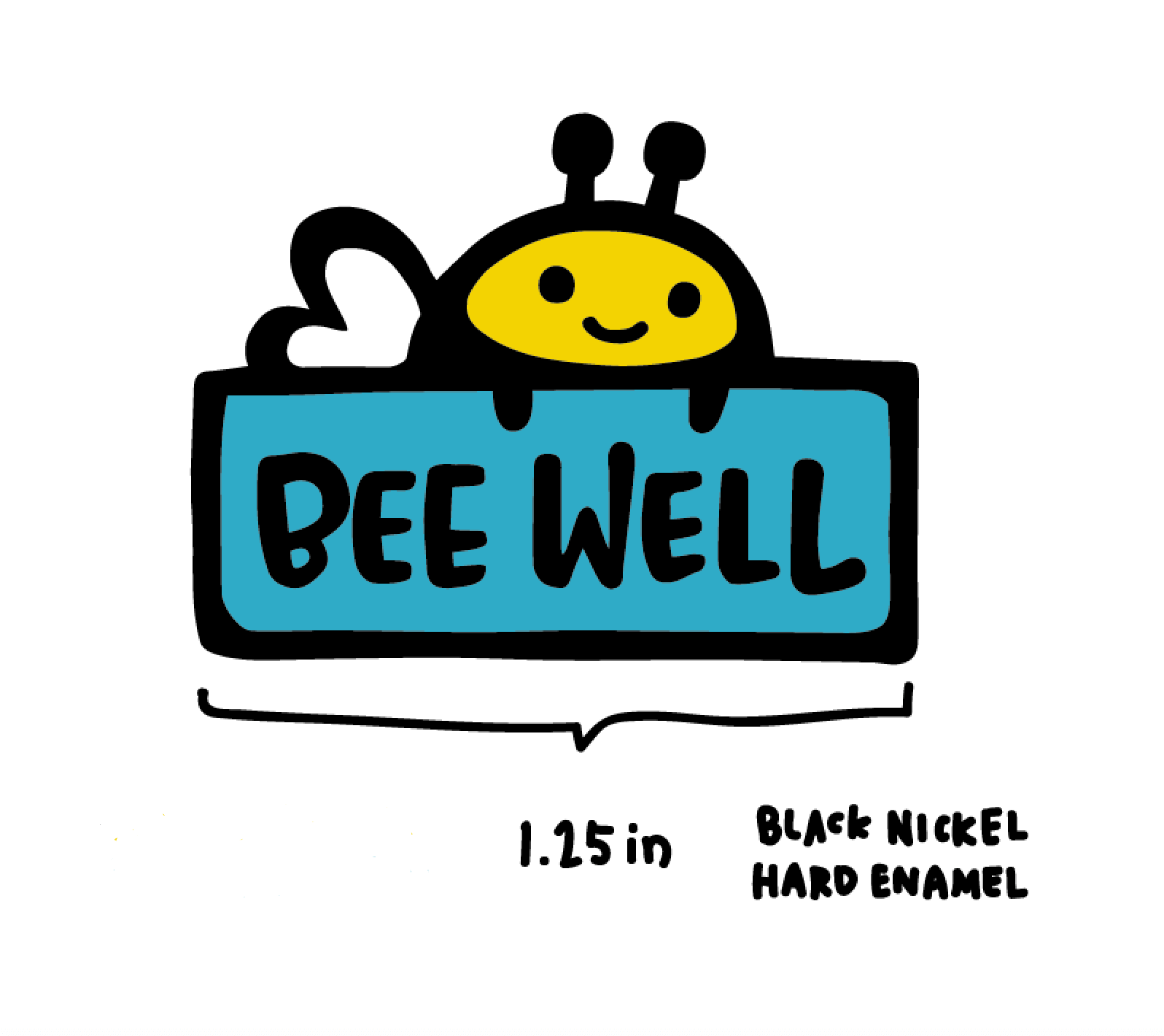 Lapel Pin - Bee Well - Heritage Bee Co.