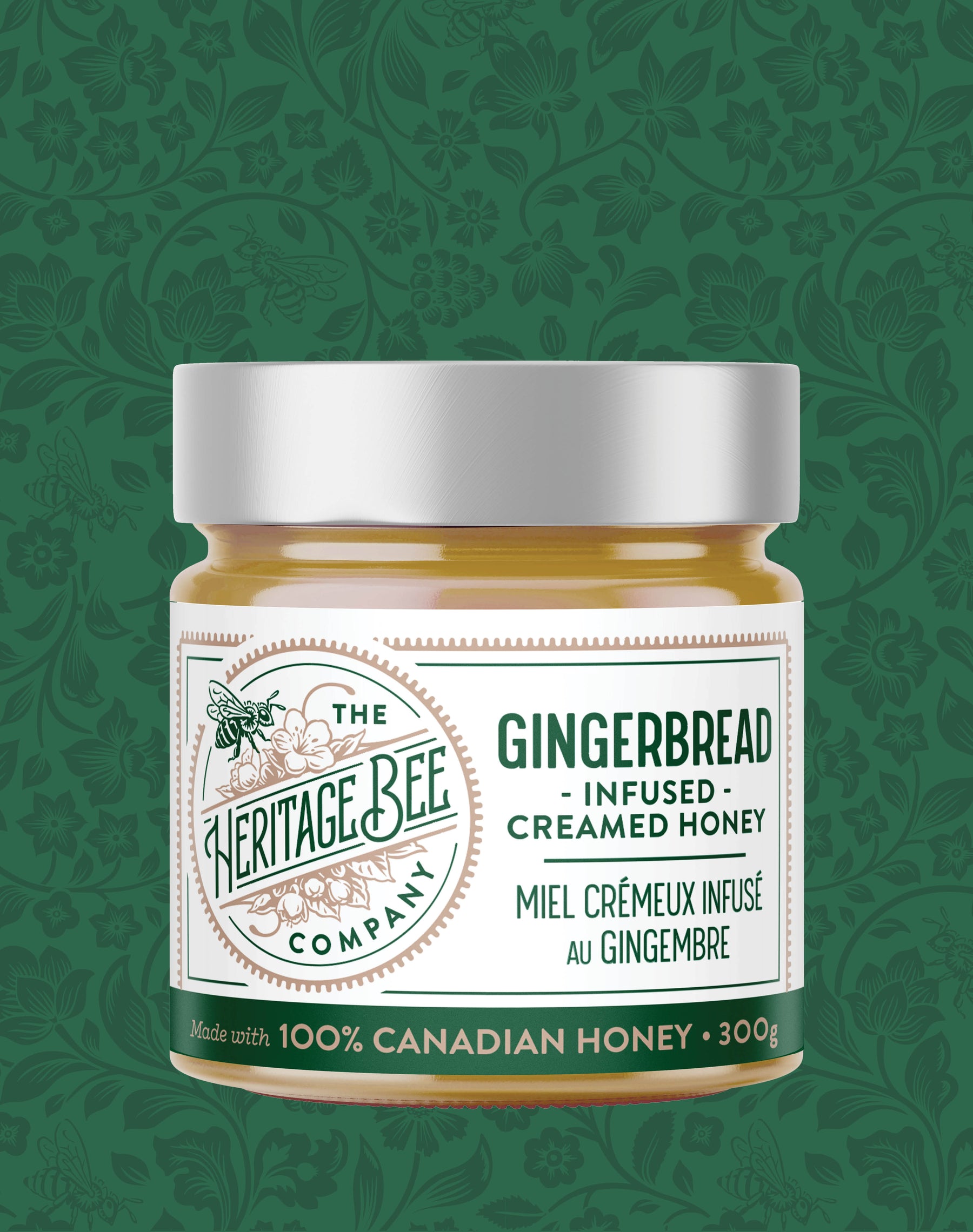 BEE MERRY Gourmet Honey Gift Set & Gold Honey Spoon