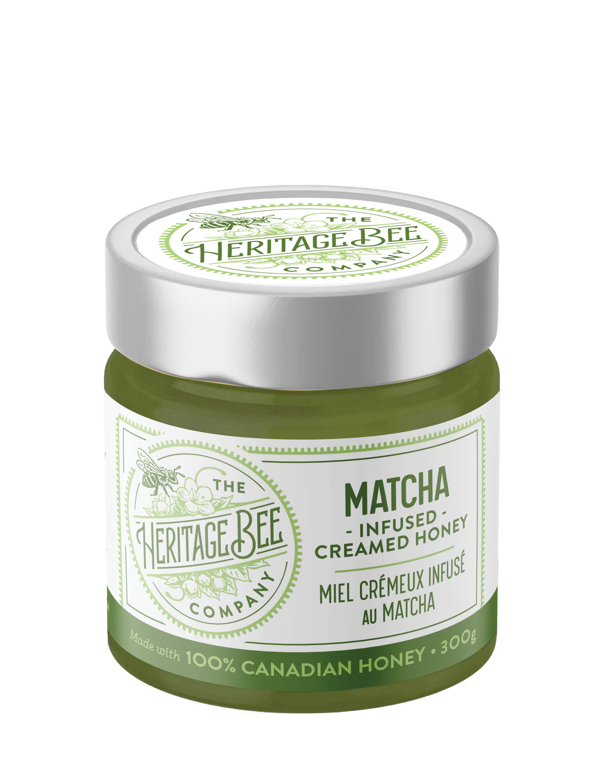 Matcha Creamed Honey by Heritage Bee Co.