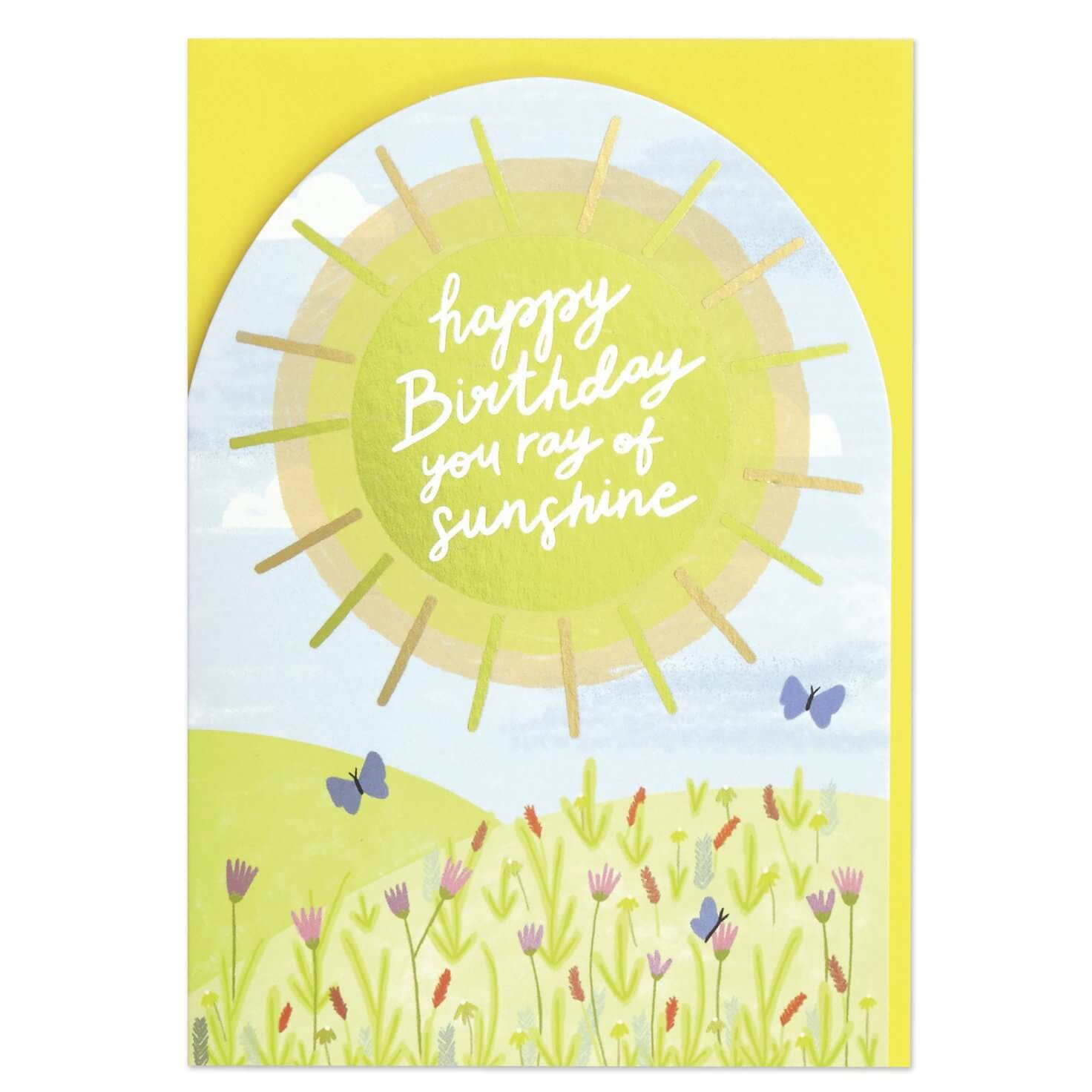 Happy Birthday Ray of Sunshine Card - Heritage Bee Co.