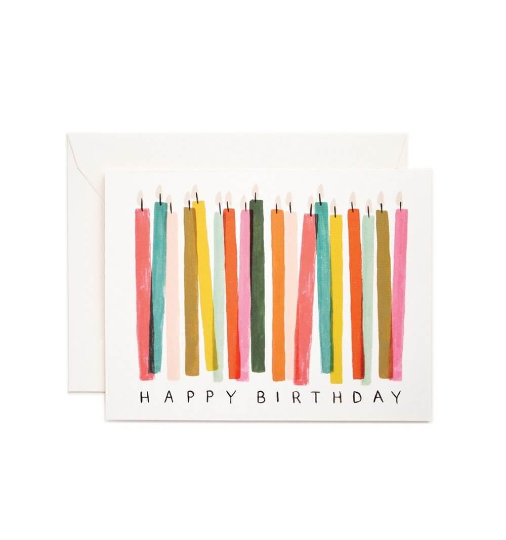 Happy Birthday Candles Card - Heritage Bee Co.