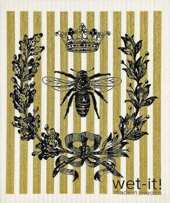 Swedish Dish Cloth - Vintage French Bee - Heritage Bee Co.